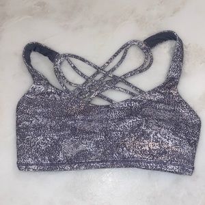 Lululemon Free To Be Bra - Grey Pattern
